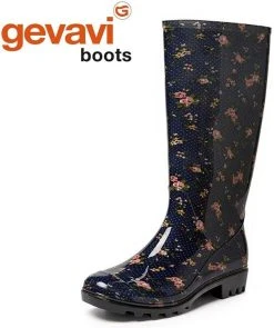 Merkloos Dames PVC Laars Sara - Blauw - 39 -Regenjas En Paraplu 1004x1200 1