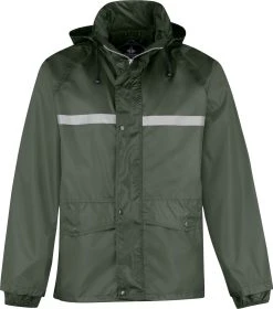 BJØRNSON Dusch Regenpak Dames & Heren - Waterdicht - Maat L - Olijfgroen -Regenjas En Paraplu 1060x1200 2
