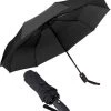 Merkloos Automatische Stormparaplu - Paraplu – Opvouwbaar & Windproof Tot 100km P/u - Ø 95 Cm - Zwart