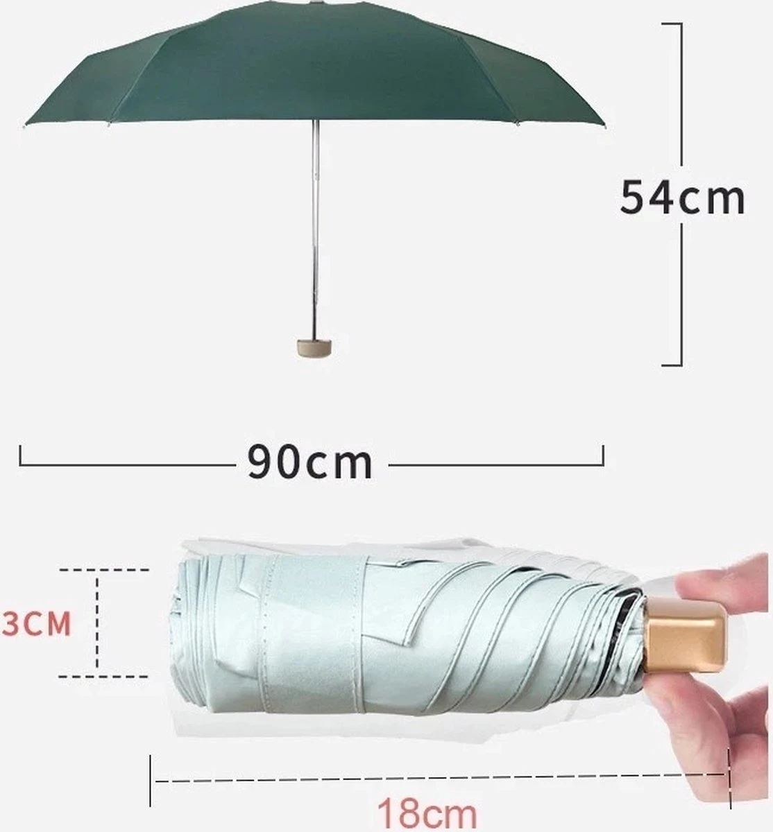 Paraplu Plaza Lichtgewicht Paraplu | Mini Paraplu | Handtas Paraplu | Elegante Paars Paraplu Eco Vriendelijk, Waterdicht En UV 5 Paraplu Plaza Lichtgewicht Paraplu | Mini Paraplu | Handtas Paraplu | Elegante Paars Paraplu Eco Vriendelijk, Waterdicht En UV - Afbeelding 3