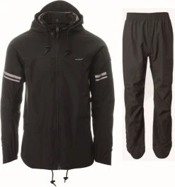 AGU Original Regenpak Essential - Zwart - L - Dames & Heren - Waterdicht & Ademend -Regenjas En Paraplu 1128x1200