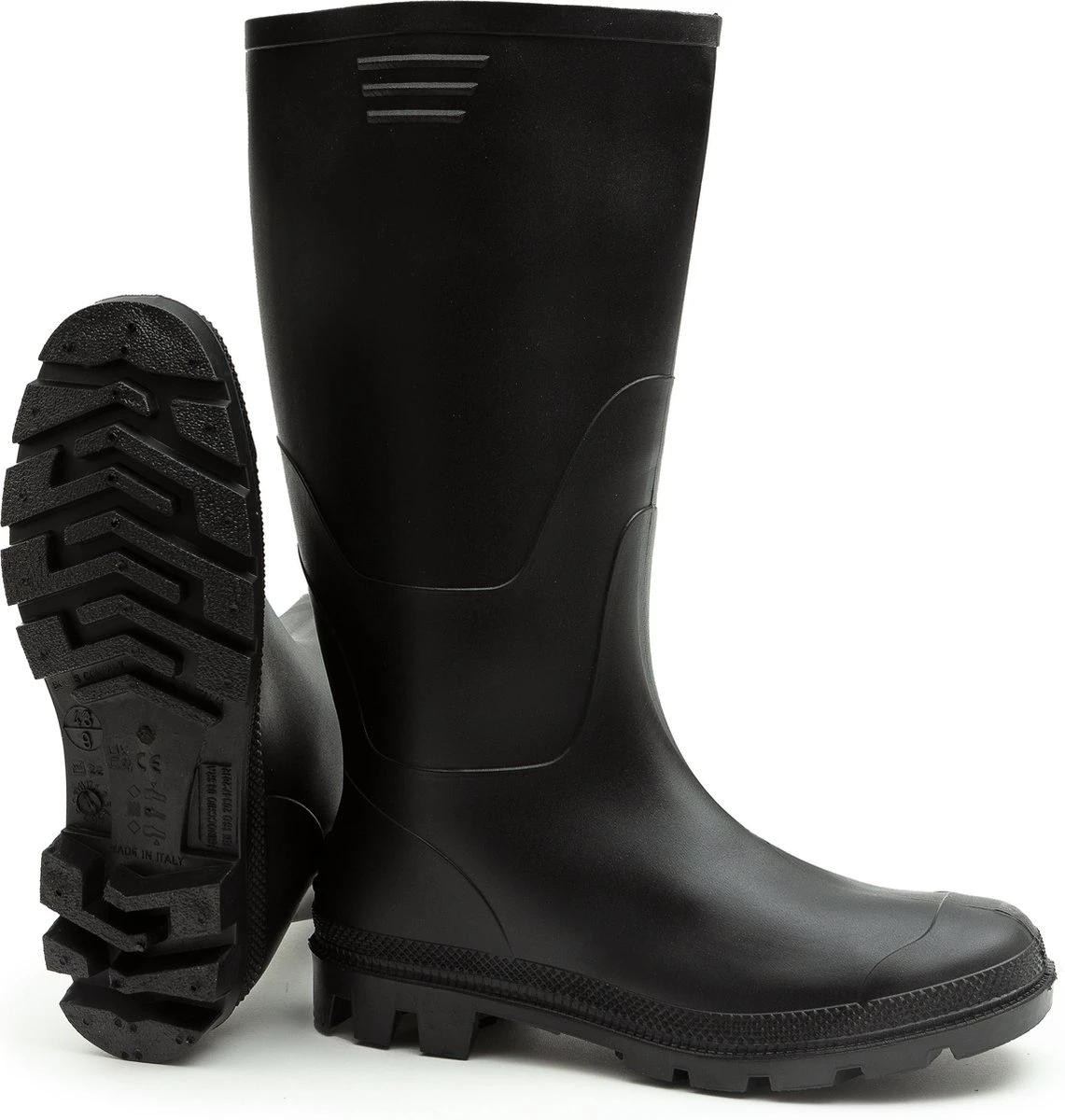 Regenlaarzen Hoog Solemates - Zwart - Knielaars - Dames & Heren - Maat 43 3 Regenlaarzen Hoog Solemates - Zwart - Knielaars - Dames & Heren - Maat 43