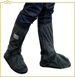 ATTREZZO® Regen Overschoenen – Duurzaam - Hoog Model – Waterdicht En Anti Slip – Maat 41-42