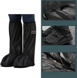 EASTWALL Cover Pro Schoenhoezen - Schoenovertrek Herbruikbaar - Bescherm Je Schoenen Tegen Water, Modder En Sneeuw - Universele Waterdichte Overschoenen - Schoenbeschermers - Anti-slip - Trekkoord Afsluiting - Zwart - Maat 43-44 -Regenjas En Paraplu 1177x1200 1