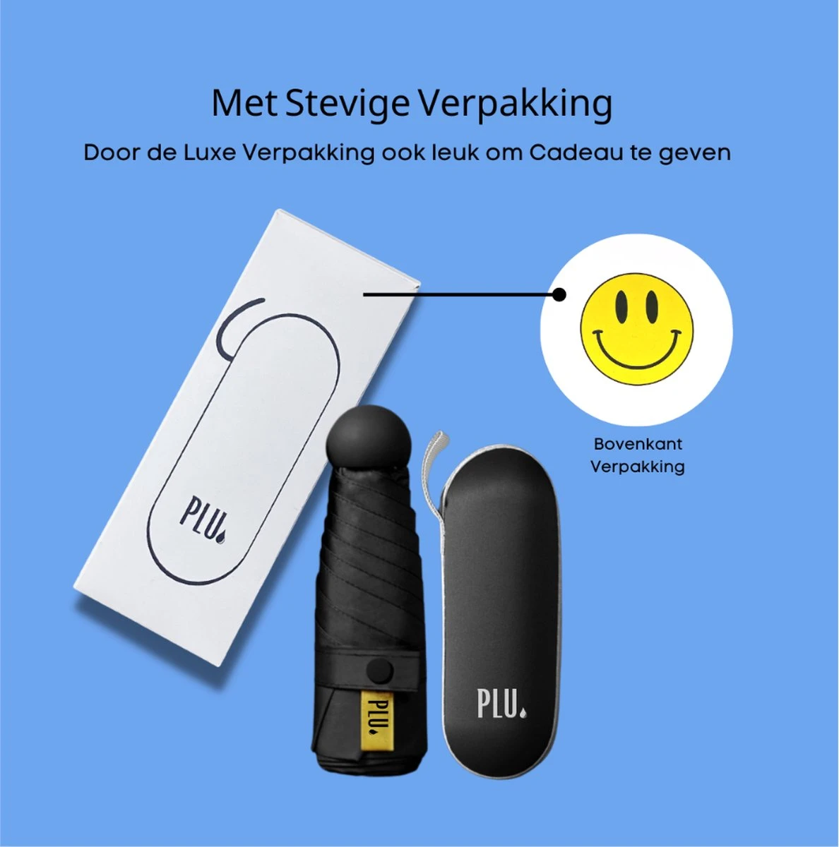 PLU - Paraplu - Opvouwbaar - Inklapbaar - Met Luxe Beschermhoes - Met Reisetui - Windproof - Fashionable - Lichtgewicht - Zwart 12 PLU - Paraplu - Opvouwbaar - Inklapbaar - Met Luxe Beschermhoes - Met Reisetui - Windproof - Fashionable - Lichtgewicht - Zwart - Afbeelding 10