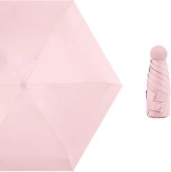 Merkloos TDR--Opvouwbare Paraplu -Windproof-Zonbescherming Anti-Uv UPF50 + Met Gratis Reisetui-roze -Regenjas En Paraplu 1188x1200 3