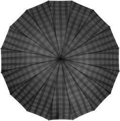 Falconetti Stokparaplu 16 Baans Dessin Grijs Blok -Regenjas En Paraplu 1195x1200 11