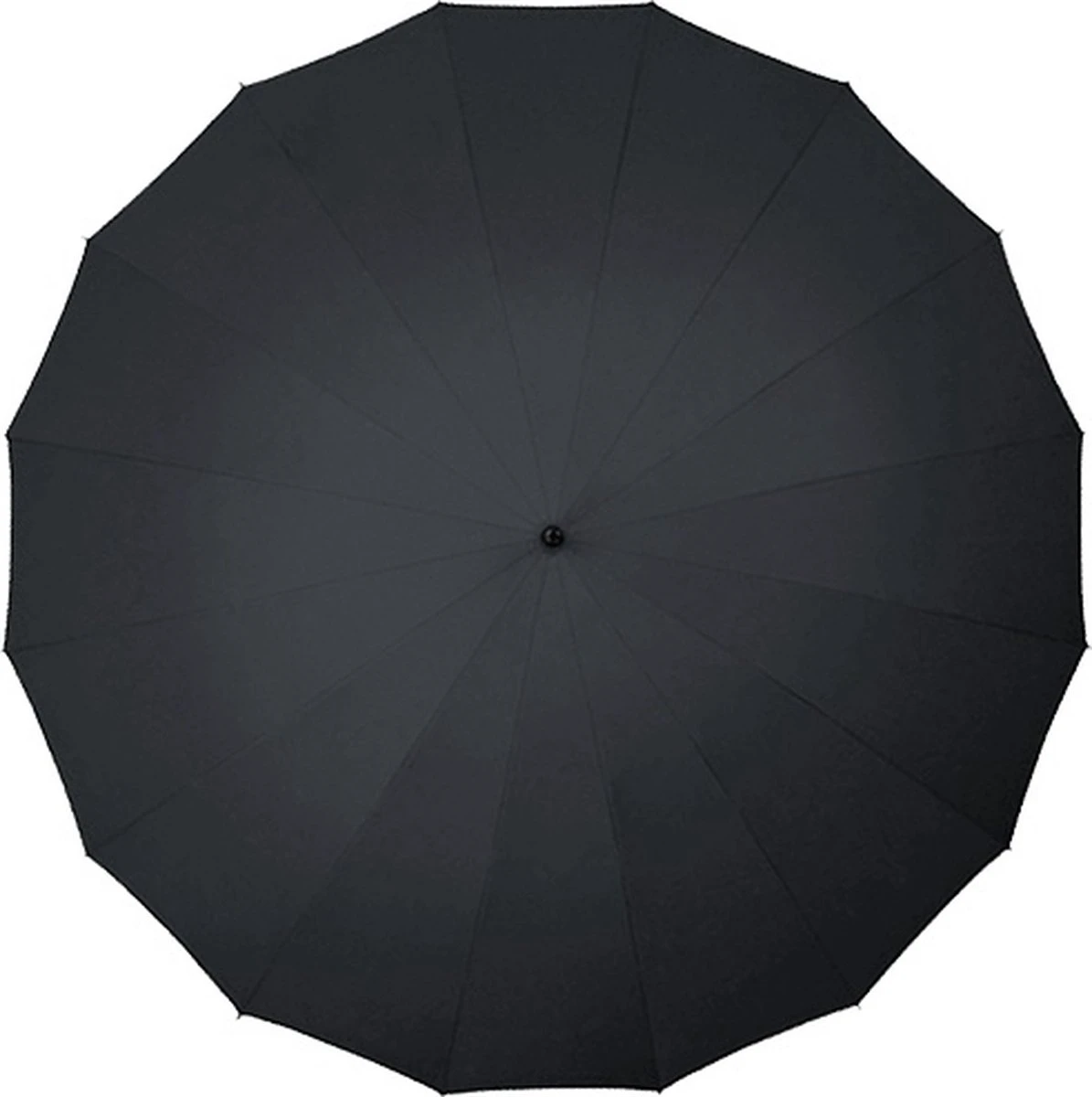 Falcone Herenparaplu Met Houten Stok - Ø 125 Cm - Zwart 8 Falcone Herenparaplu Met Houten Stok - Ø 125 Cm - Zwart - Afbeelding 6