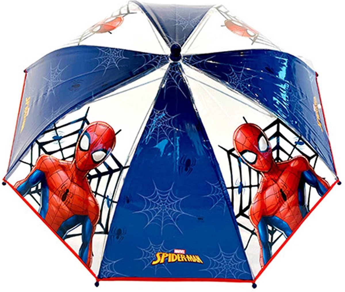 Marvel Spiderman Kinderparaplu - Blauw/rood - D73 Cm 6 Marvel Spiderman Kinderparaplu - Blauw/rood - D73 Cm - Afbeelding 4