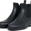 Geweo Regenlaarzen - Wellington Chelsea Laarzen - Kerstmis - Kerstfeest - Christmas Gift - Kort Boots - Waterdichte - Dames - Zwart - Maat 37