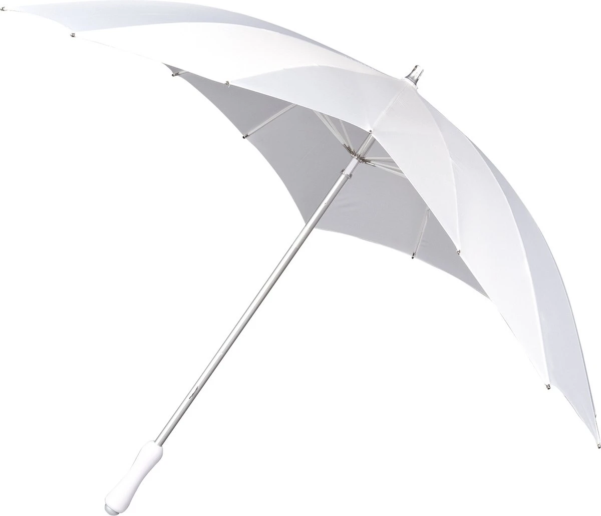Impliva - Hartvormige Paraplu - UV-Bescherming - Ø 84 Cm - Wit 5 Impliva - Hartvormige Paraplu - UV-Bescherming - Ø 84 Cm - Wit - Afbeelding 3