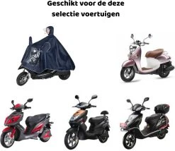 Simple Lifestyle® Universeel Regenjas Bromfiets Hoes Scooter Regenponcho Beenkleed - Zwart -Regenjas En Paraplu 1200x1038 3