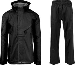 AGU Passat Regenpak Essential - Zwart - M - Dames & Heren - Waterdicht