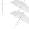 2x Transparant Plastic Paraplu's 102 Cm - Doorzichtige Paraplu - Trouwparaplu - Bruidsparaplu - Stijlvol - Bruiloft - Trouwen - Fashionable - Trouwparaplu -Regenjas En Paraplu 1200x1043 2