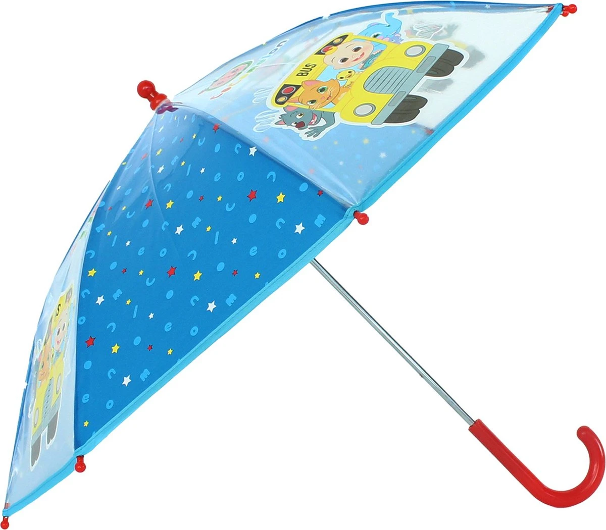 Cocomelon Rainy Days Paraplu - Blauw 3 Cocomelon Rainy Days Paraplu - Blauw