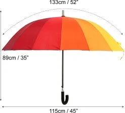Biggdesign Moods Up Regenboog Paraplu - Windbestendig - Lichte Design - Voor Heren En Dames - Ø110 Cm 25 Biggdesign Moods Up Regenboog Paraplu - Windbestendig - Lichte Design - Voor Heren En Dames - Ø110 Cm -Regenjas En Paraplu 1200x1089 4