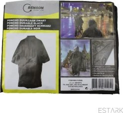ESTARK Regenponcho - Herbruikbare Poncho Zwart - Fietsponcho Voor Dames En Heren - Regenjas - Hoge Kwaliteit - Poncho Herbruikbaar - Duurzaam - Poncho Zwart 17 ESTARK Regenponcho - Herbruikbare Poncho Zwart - Fietsponcho Voor Dames En Heren - Regenjas - Hoge Kwaliteit - Poncho Herbruikbaar - Duurzaam - Poncho Zwart -Regenjas En Paraplu 1200x1107