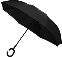 Merkloos Impliva RU-6 Inside Out Windproof Paraplu - Dubbeldoeks - Ø 107 Cm - Zwart -Regenjas En Paraplu 1200x1108 1