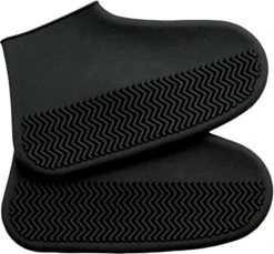 Merkloos Siliconen Regen Overschoenen - Schoencover - Zwart - Maat: 38/39