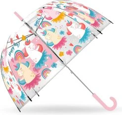 Unicorn Kinderparaplu - Transparant - D70 Cm