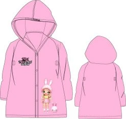 Merkloos Regenjas Kind Na!Na!Na! Surprise Roze Maat 116/122