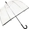 Smati Big Cloche Paraplu - Transparant - Stormbestendig - Zwart - Ø81cm