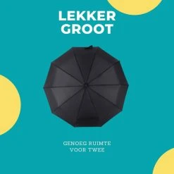 Paraplu - Stormparaplu - Opvouwbaar - Storm- En Regenbestendig - Automatisch Uitklapbaar - Zwart -Regenjas En Paraplu 1200x1200 125