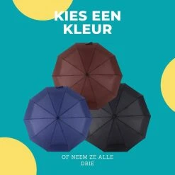 Paraplu - Stormparaplu - Opvouwbaar - Storm- En Regenbestendig - Automatisch Uitklapbaar - Zwart -Regenjas En Paraplu 1200x1200 127