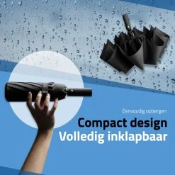 GOAT Outdoor® Stormparaplu - Paraplu - Opvouwbaar - Windproof Tot 100kmp/u - ⌀ 105 Cm - Paraplu - Zwart -Regenjas En Paraplu 1200x1200 208