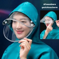 Simple Lifestyle® Universeel Regenjas Bromfiets Hoes Scooter Regenponcho Beenkleed - Zwart -Regenjas En Paraplu 1200x1200 298