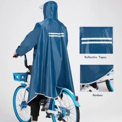 Fuegobird - Poncho Regenponcho - Fiets Wandel Motor - Outdoor Poncho - Kwaliteit Poncho - One Size - Unisex Cyan -Regenjas En Paraplu 1200x1200 306