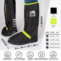 Perletti Overschoenen Reflecterend Pvc Zwart/zilver Maat 36-39 -Regenjas En Paraplu 1200x1200 323