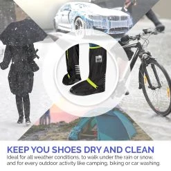 Perletti Overschoenen Reflecterend Pvc Zwart/zilver Maat 36-39 -Regenjas En Paraplu 1200x1200 324