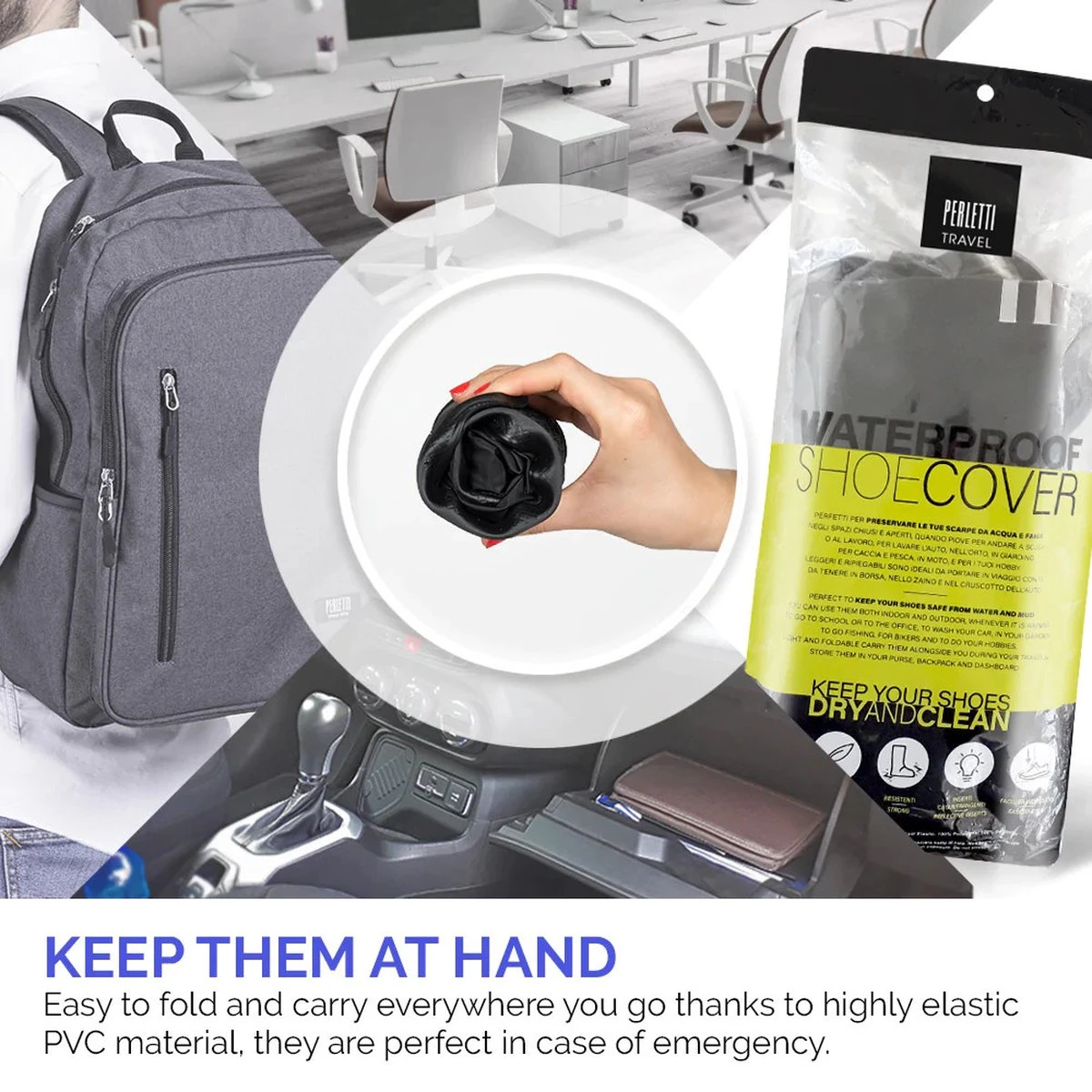 Perletti Overschoenen Reflecterend Pvc Zwart/roze Maat 36-39 8 Perletti Overschoenen Reflecterend Pvc Zwart/roze Maat 36-39 - Afbeelding 6