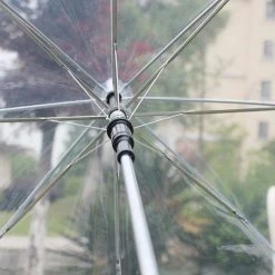 Merkloos Paraplu Doorzichtig - Winddichte Paraplu Regenbeschermende Paraplu Grote Doorzichtige Koepelparaplu Doorkijkparaplu Transparante Paraplu Met Lange Steel -Regenjas En Paraplu 1200x1200 379