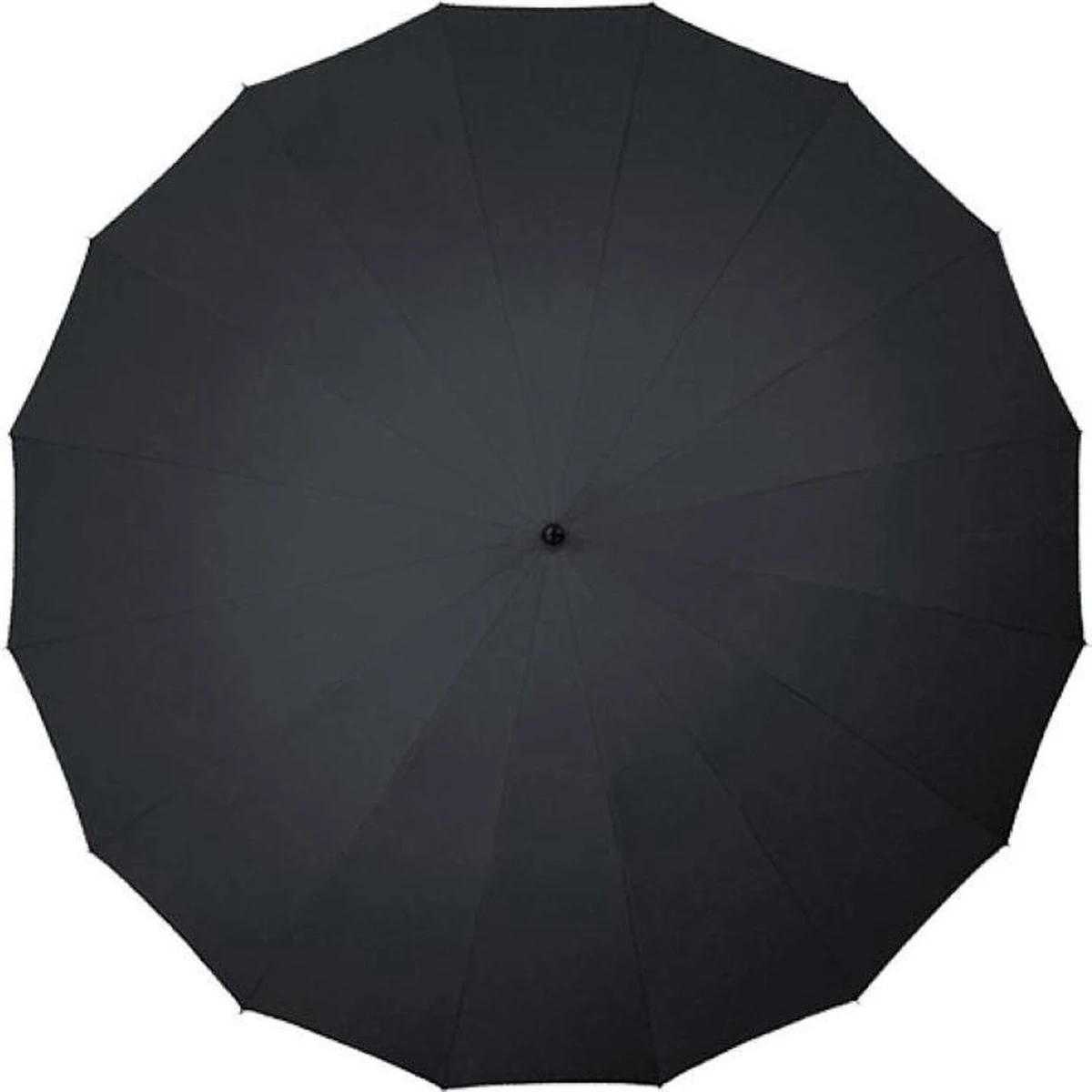 Falcone Herenparaplu Met Houten Stok - Ø 125 Cm - Zwart 7 Falcone Herenparaplu Met Houten Stok - Ø 125 Cm - Zwart - Afbeelding 5