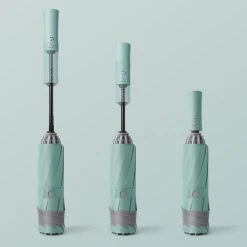 Tamarow™ Automatische Opvouwbare Paraplu - Omgekeerd Design - Windproof - Lichtgewicht - Reflectie - Omgekeerd Design - Licht Groen -Regenjas En Paraplu 1200x1200 405