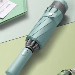 Tamarow™ Automatische Opvouwbare Paraplu - Omgekeerd Design - Windproof - Lichtgewicht - Reflectie - Omgekeerd Design - Licht Groen -Regenjas En Paraplu 1200x1200 406