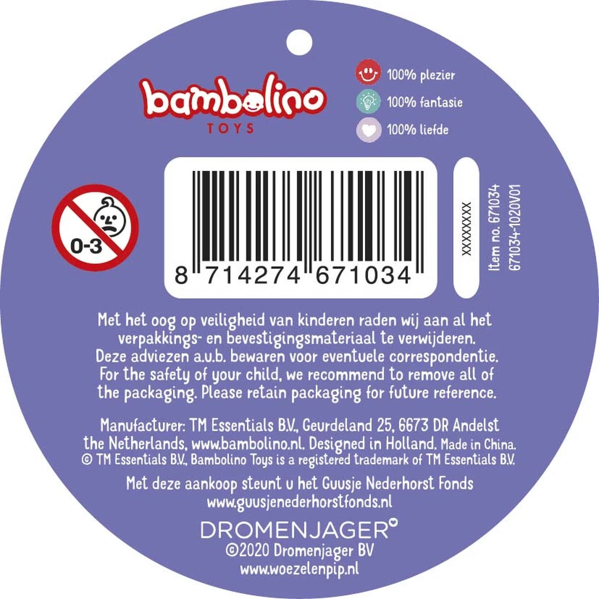 Bambolino Toys - Woezel & Pip Paraplu - Kinderparaplu - Variant Paars 9 Bambolino Toys - Woezel & Pip Paraplu - Kinderparaplu - Variant Paars - Afbeelding 7