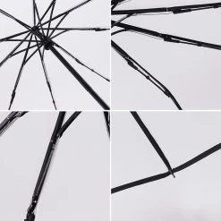 Opvouwbare Paraplu - Inklapbare Paraplu - Doorzichtig - Transparant - Ø105cm - Extra Groot - Automatisch - Umbrella - Transparent - Koepelparaplu - Volwassenen -Regenjas En Paraplu 1200x1200 438