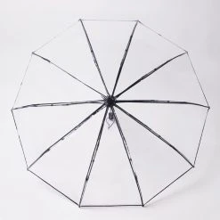Opvouwbare Paraplu - Inklapbare Paraplu - Doorzichtig - Transparant - Ø105cm - Extra Groot - Automatisch - Umbrella - Transparent - Koepelparaplu - Volwassenen -Regenjas En Paraplu 1200x1200 439