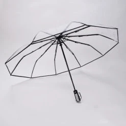 Opvouwbare Paraplu - Inklapbare Paraplu - Doorzichtig - Transparant - Ø105cm - Extra Groot - Automatisch - Umbrella - Transparent - Koepelparaplu - Volwassenen -Regenjas En Paraplu 1200x1200 440