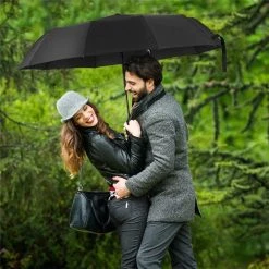 Paraplu - Stormparaplu - Automatisch Uitklapbaar - Opvouwbaar - Zwart - 110 Cm XL - Open En Dicht Knop - Stormbestendig Tot 140 K/m -Regenjas En Paraplu 1200x1200 452