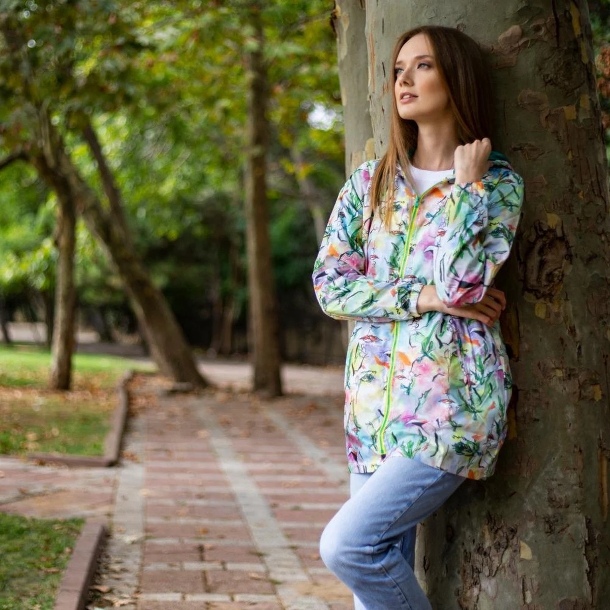 BiggDesign Faces - Dames Regenjas Waterdicht - Regenpak - Maat M 8 BiggDesign Faces - Dames Regenjas Waterdicht - Regenpak - Maat M - Afbeelding 6