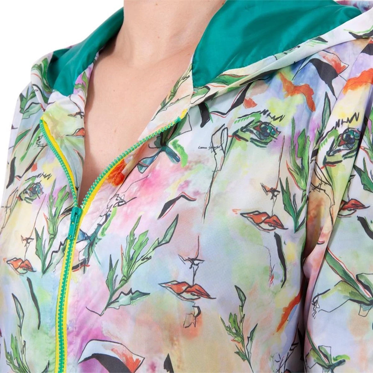 BiggDesign Faces - Dames Regenjas Waterdicht - Regenpak - Maat M 15 BiggDesign Faces - Dames Regenjas Waterdicht - Regenpak - Maat M - Afbeelding 13