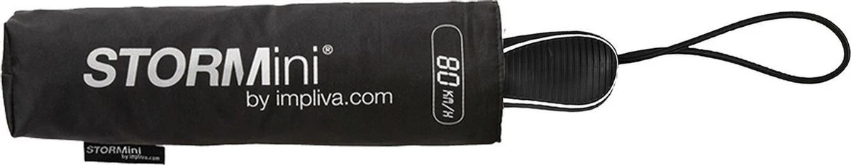 STORMini - Stormparaplu - Geschikt Voor Windvlagen Tot 80km/h - Ø 100 Cm - Zwart 4 STORMini - Stormparaplu - Geschikt Voor Windvlagen Tot 80km/h - Ø 100 Cm - Zwart - Afbeelding 2