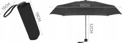 Opvouwbare Mini Paraplu - Klein & Opvouwbaar - Stormparaplu - Stevig Anti Storm & Wind - Windproof - 6 Panelen - Ø 90 Cm - Ruimtebesparend & Compact - Zwart -Regenjas En Paraplu 1200x427