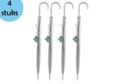 4 Stuks Paraplu Transparant Plastic Paraplu's 100 Cm - Doorzichtige Paraplu - Trouwparaplu - Bruidsparaplu - Stijlvol - Bruiloft - Trouwen - Fashionable - Trouwparaplu -Regenjas En Paraplu 1200x800 30