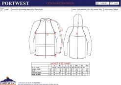 Portwest Regenpak 2 Delig Donker Blauw Maat XL -Regenjas En Paraplu 1200x846