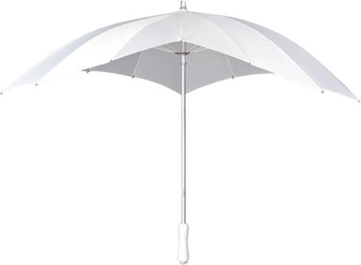 Impliva - Hartvormige Paraplu - UV-Bescherming - Ø 84 Cm - Wit 8 Impliva - Hartvormige Paraplu - UV-Bescherming - Ø 84 Cm - Wit - Afbeelding 6